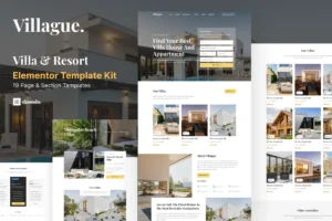 Villague – Mẫu website đẳng cấp cho Villa & Resort nghỉ dưỡng