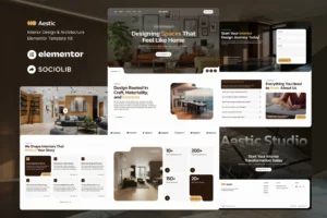 Aestic: Mẫu website lý tưởng cho kiến trúc và nội thất