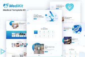 Mẫu website y tế chuyên nghiệp: Đánh giá chi tiết MediKit Medical Template Kit